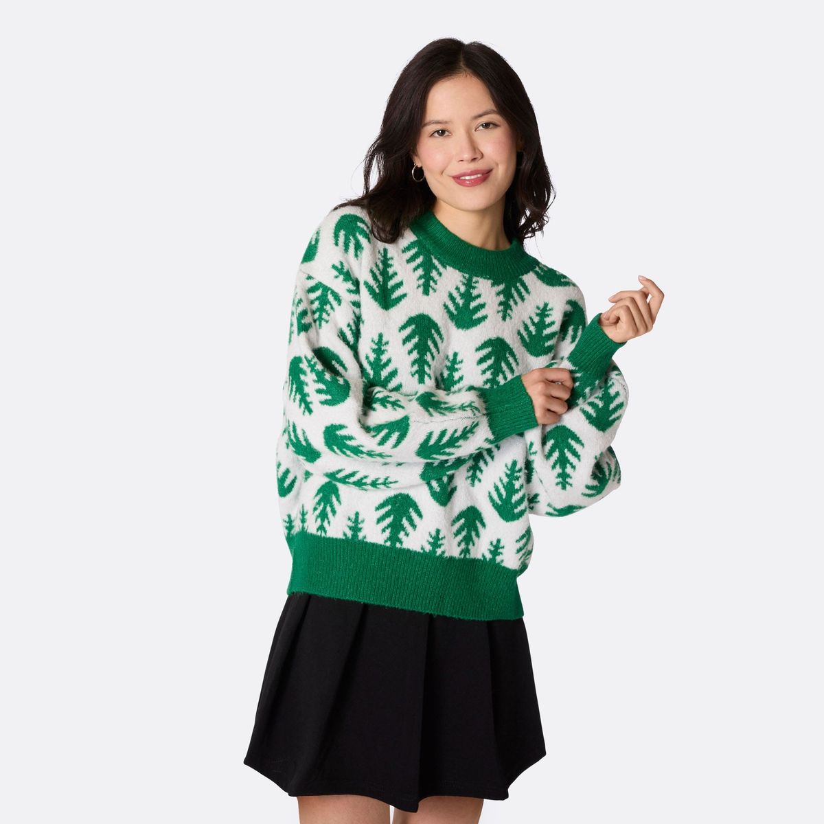 Juletræ Oversized Julesweater Dame