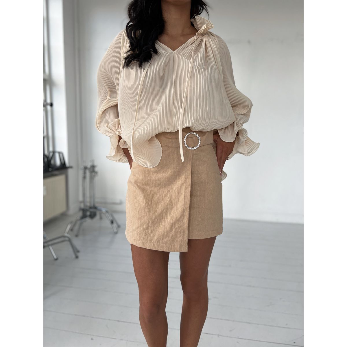 July beige skirt Aaberg CPH