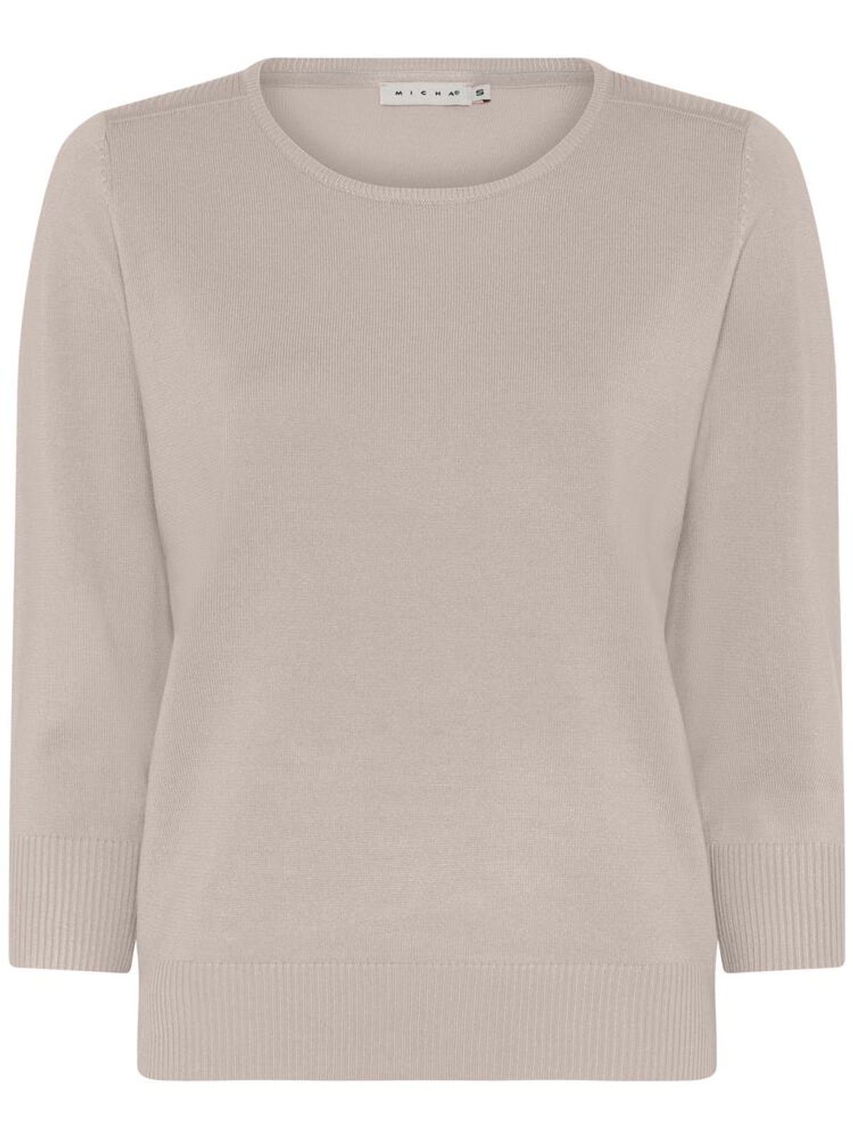 Jumper - Basic Viscose Strik - Desert Sand - Micha