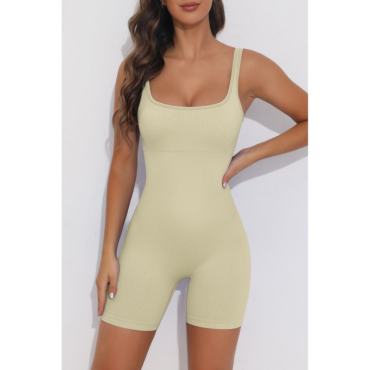 Jumpsuit racerback OatMilk - Medium / OatMilk