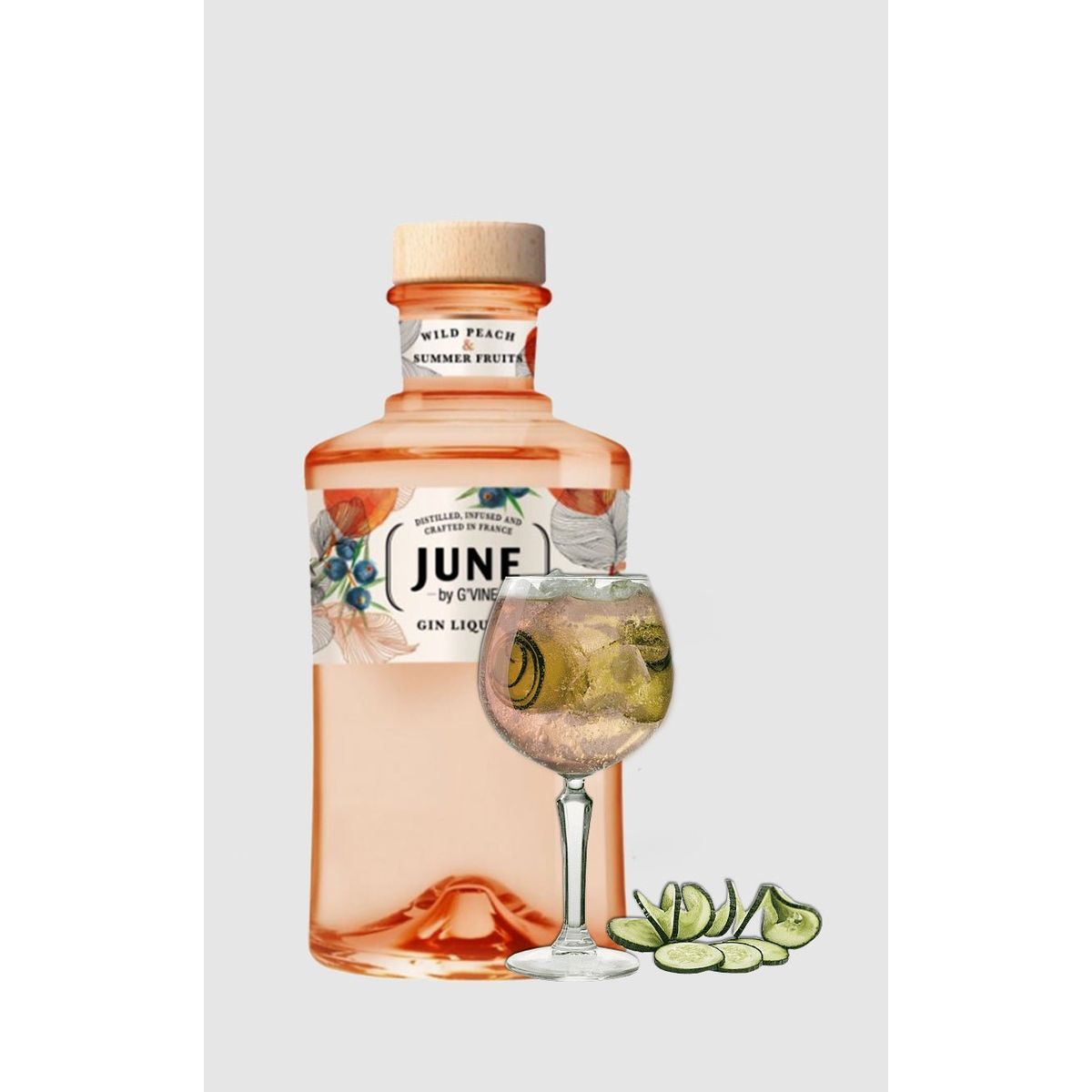 June by GVine Peach Gin, 37,5% alkohol