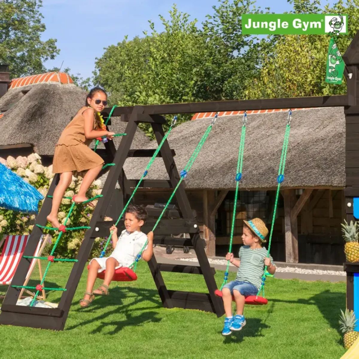 Jungle Gym Climb Modul X'tra komplet, grundmalet sort - 806-256