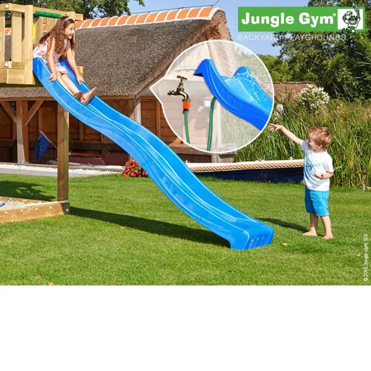 Jungle Gym Rutschebane Blå 2,65 Meter