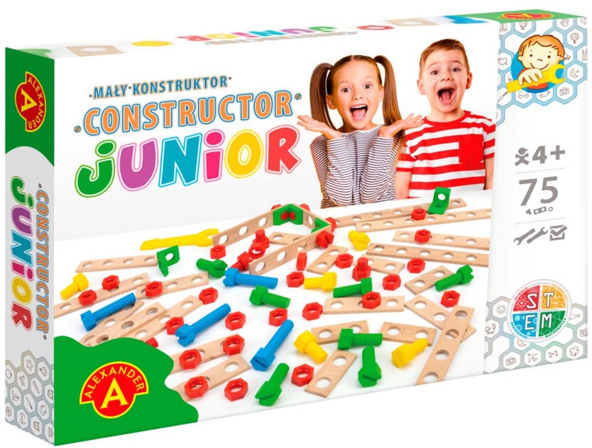 Junior Træ Konstruktionsbyggesæt 75 dele