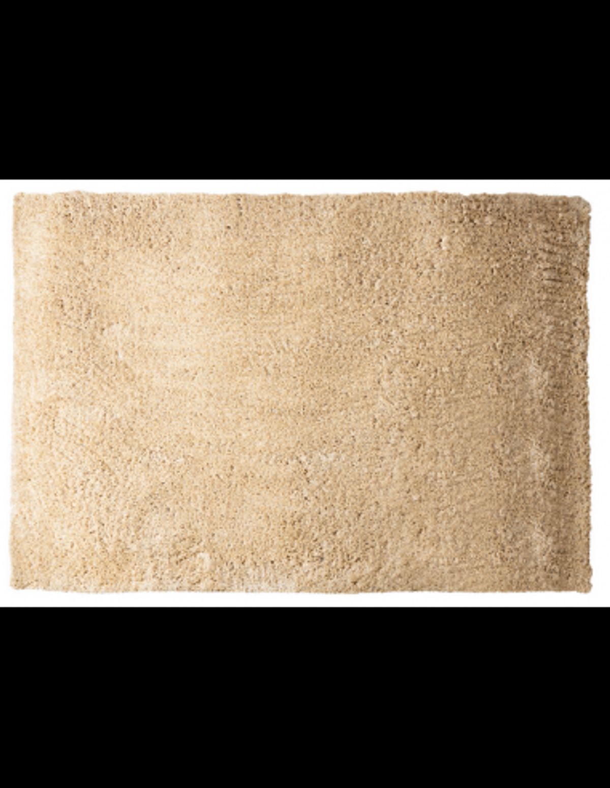 Jups tæppe i polyester plys 230 x 160 cm - Beige