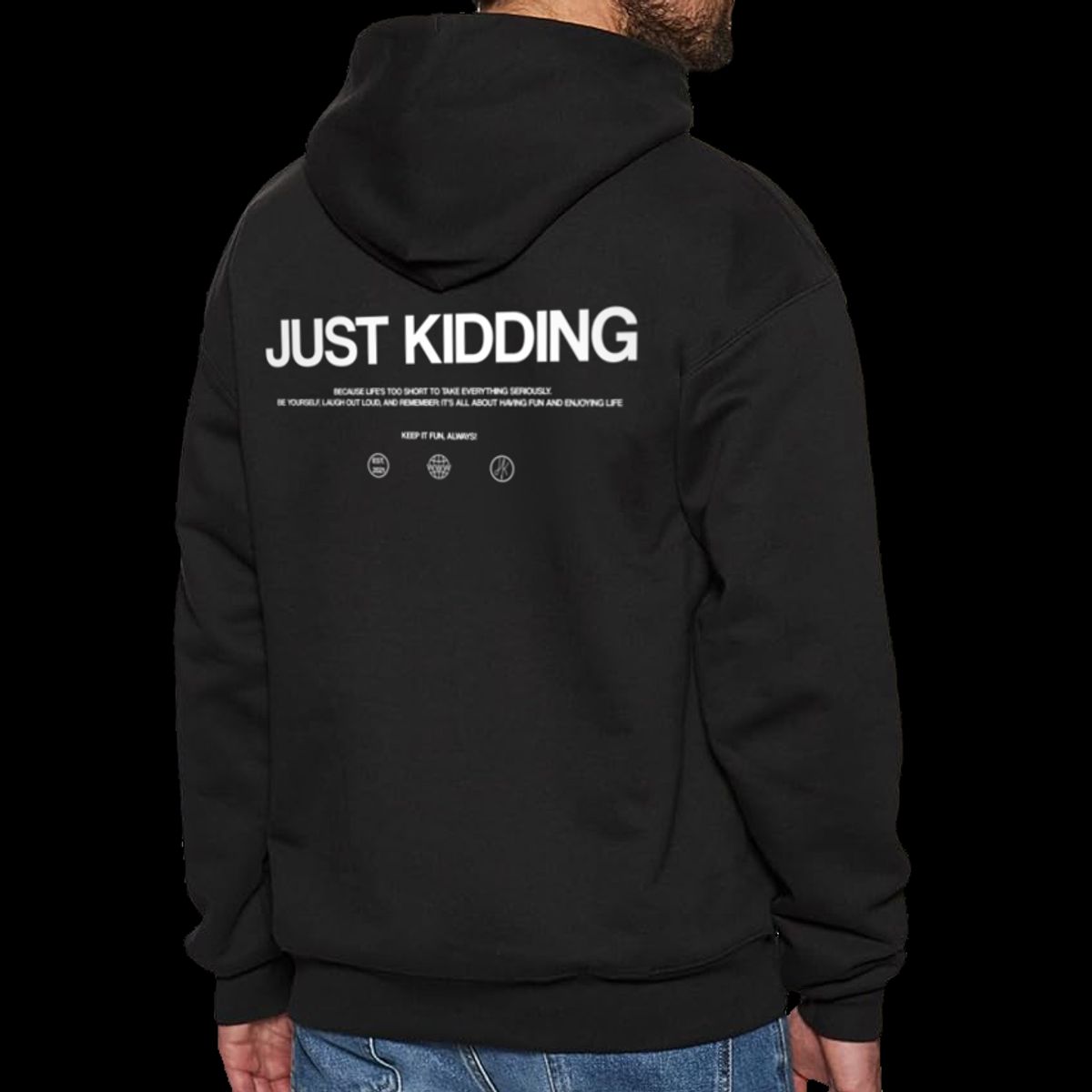 Just Kidding Hoodie - Sort | 4-6