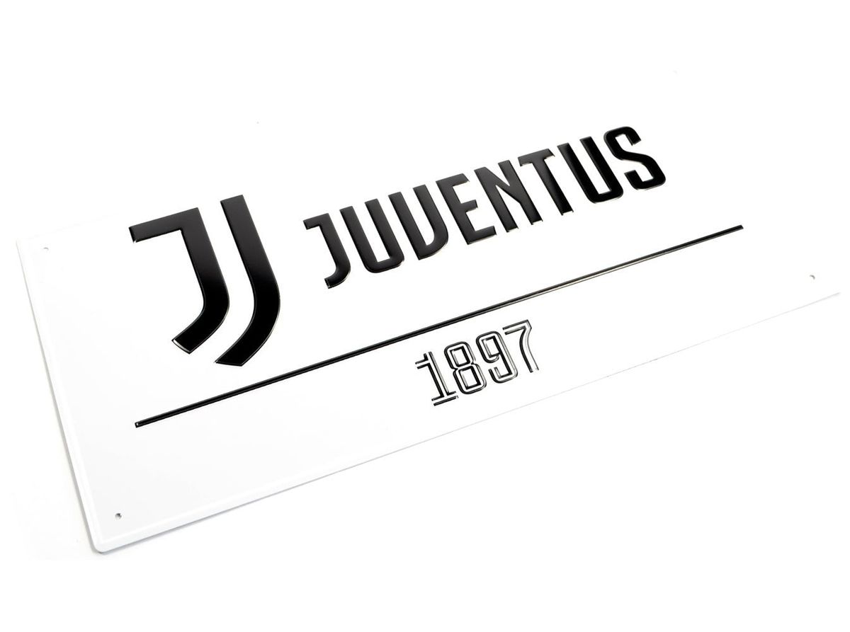 Juventus skilt i metal (40x18 cm)