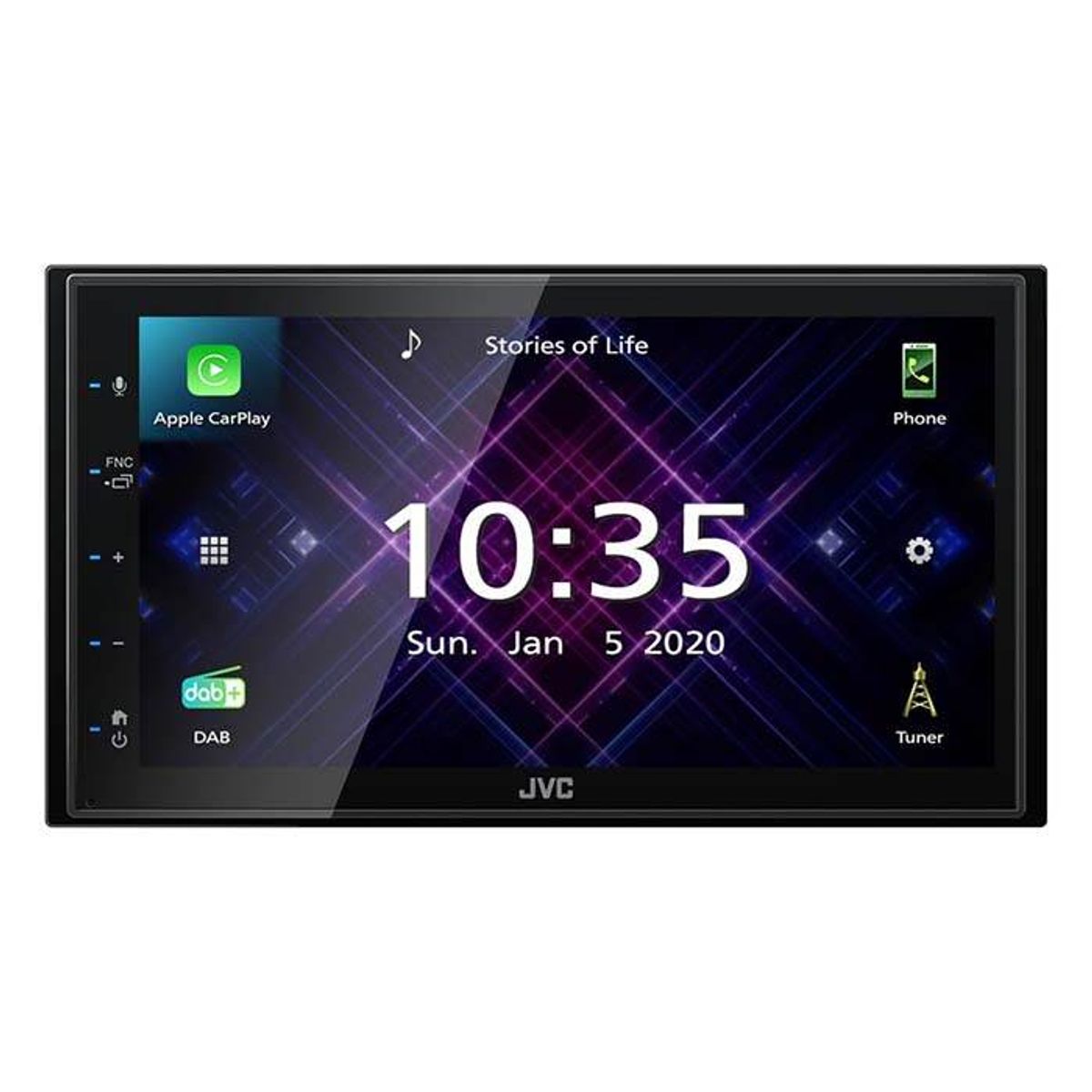 JVC autoradio KW-M565DBT 2 DIN App Radio / Carplay & Android DAB+