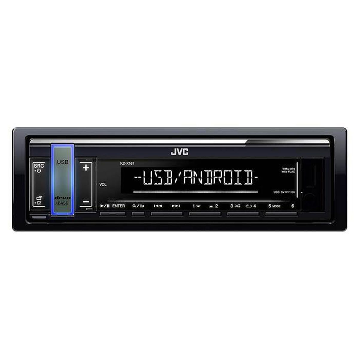 JVC KD-X161 RDS Tuner uden drev 100mm