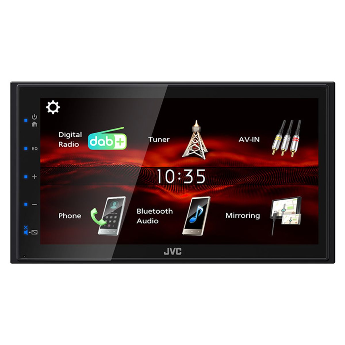 JVC KW-M180DBT 2-DIN BT bilradio med DAB+