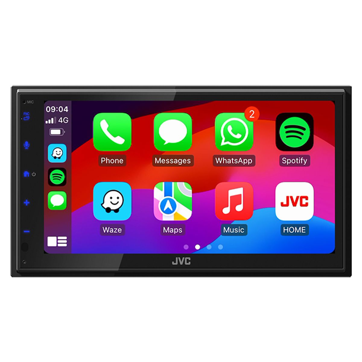 JVC KW-M593BT 2-DIN Radio med CarPlay og Android Auto