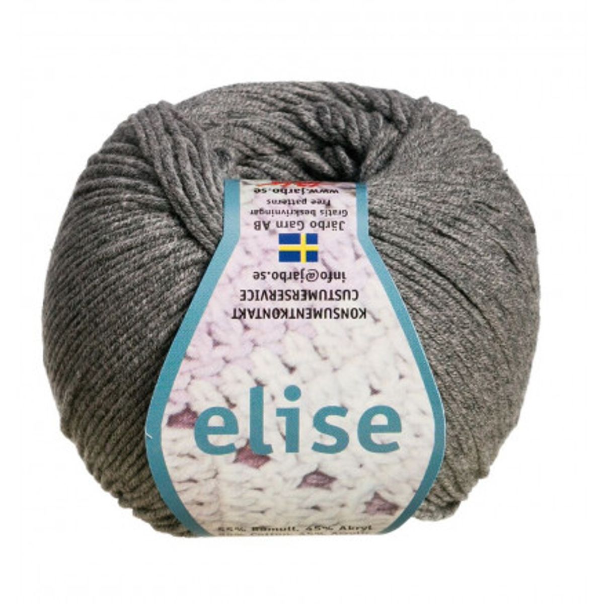 Järbo Elise Garn Unicolor 69219 Grå