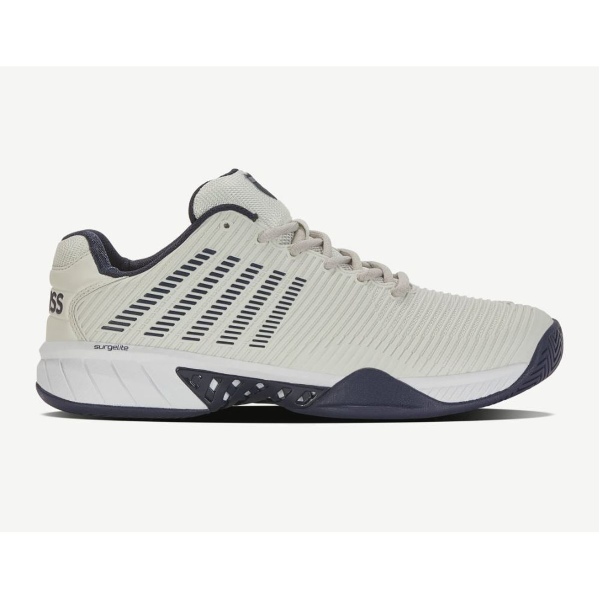 K-Swiss Hypercourt Express 2 Padelsko (Vaporous gray/White/Peacoat) - 41.5