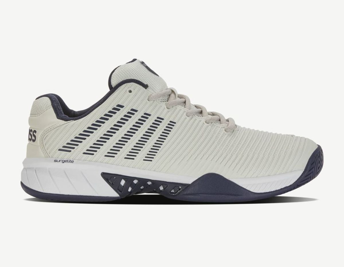 K-Swiss Hypercourt Express 2 Padelsko (Vaporous gray/White/Peacoat) - 41