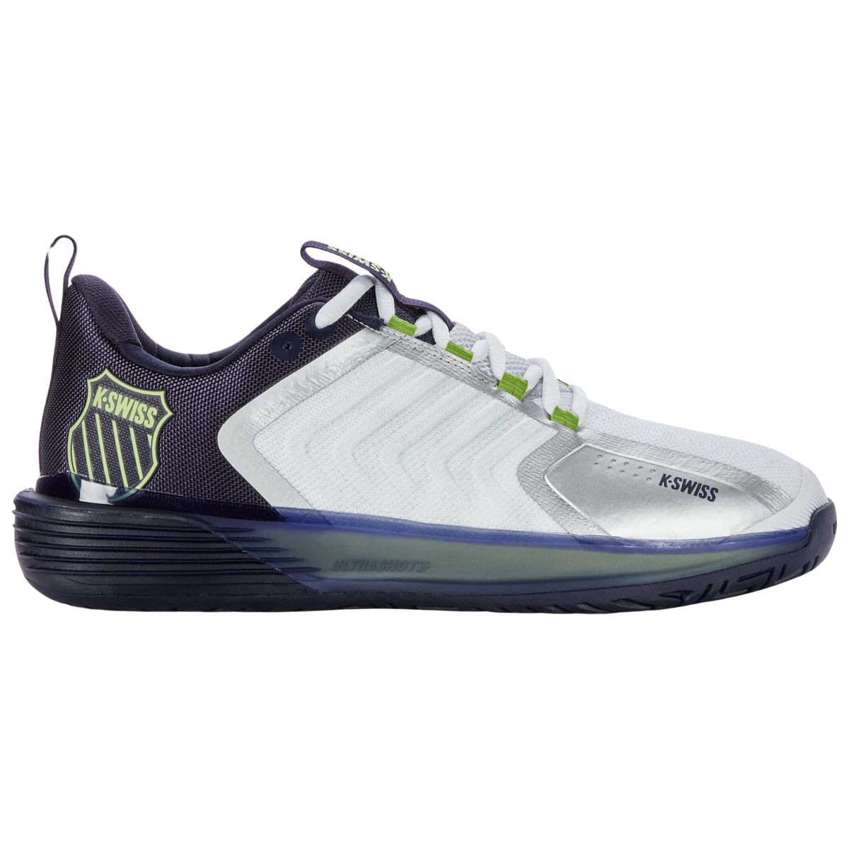 K-Swiss Ultrashot 3 White/Peacoat/Lime Green