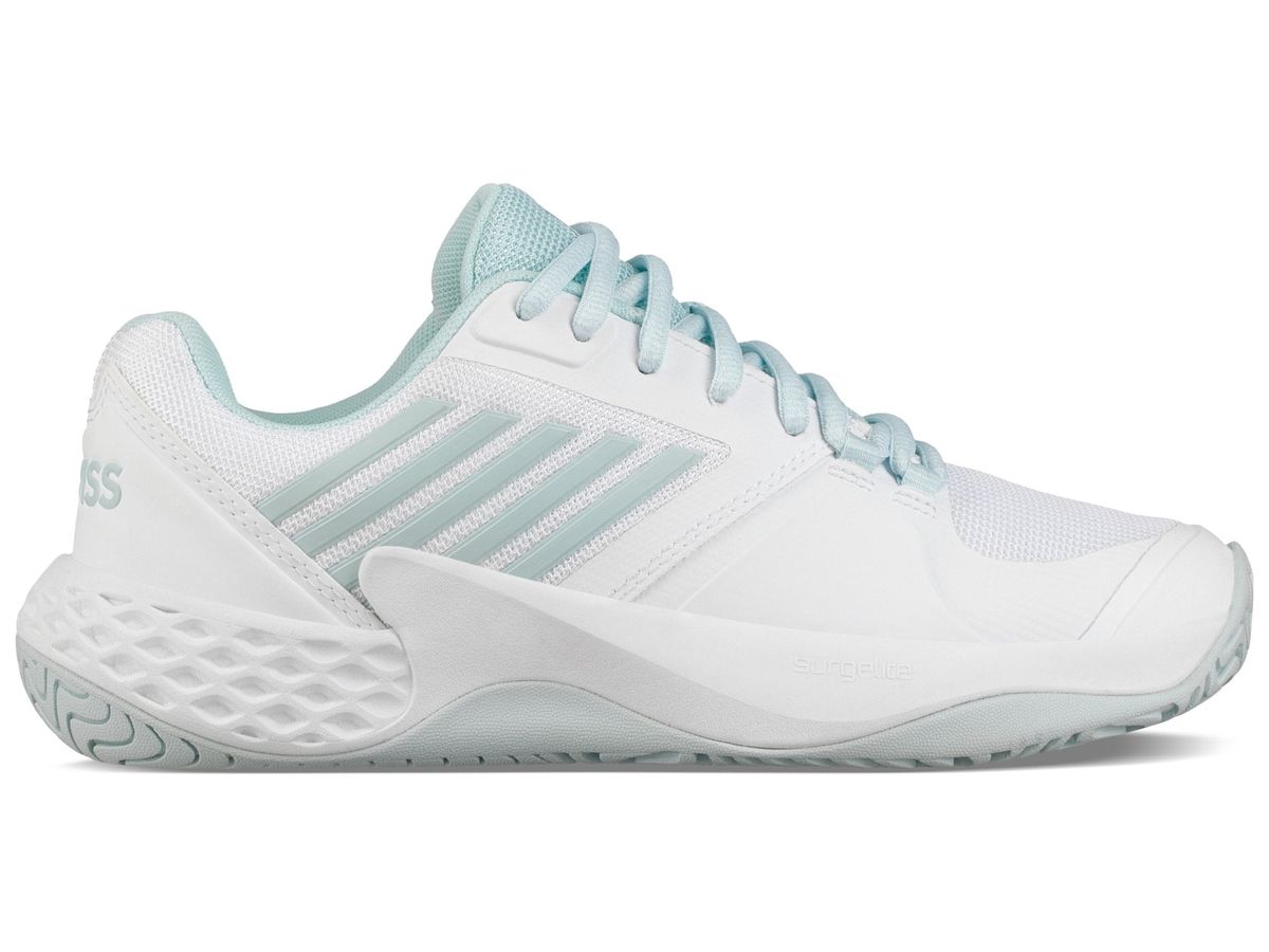 K-Swiss Womens Aero Court (White/Light Blue) - 36