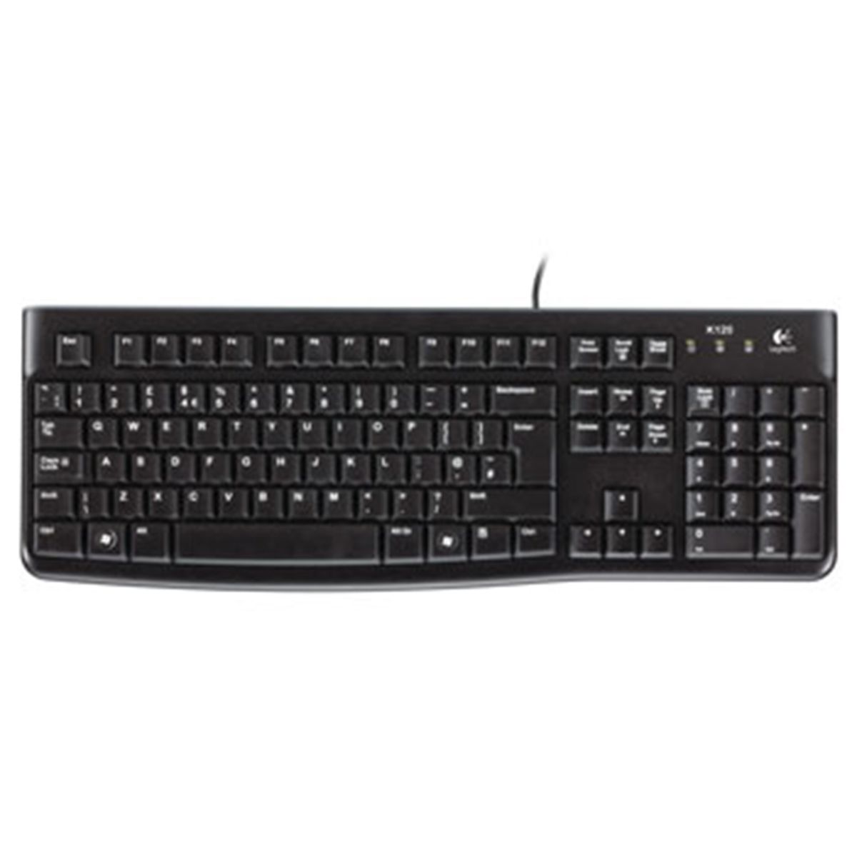 K120 Keyboard, Black (Nordic)