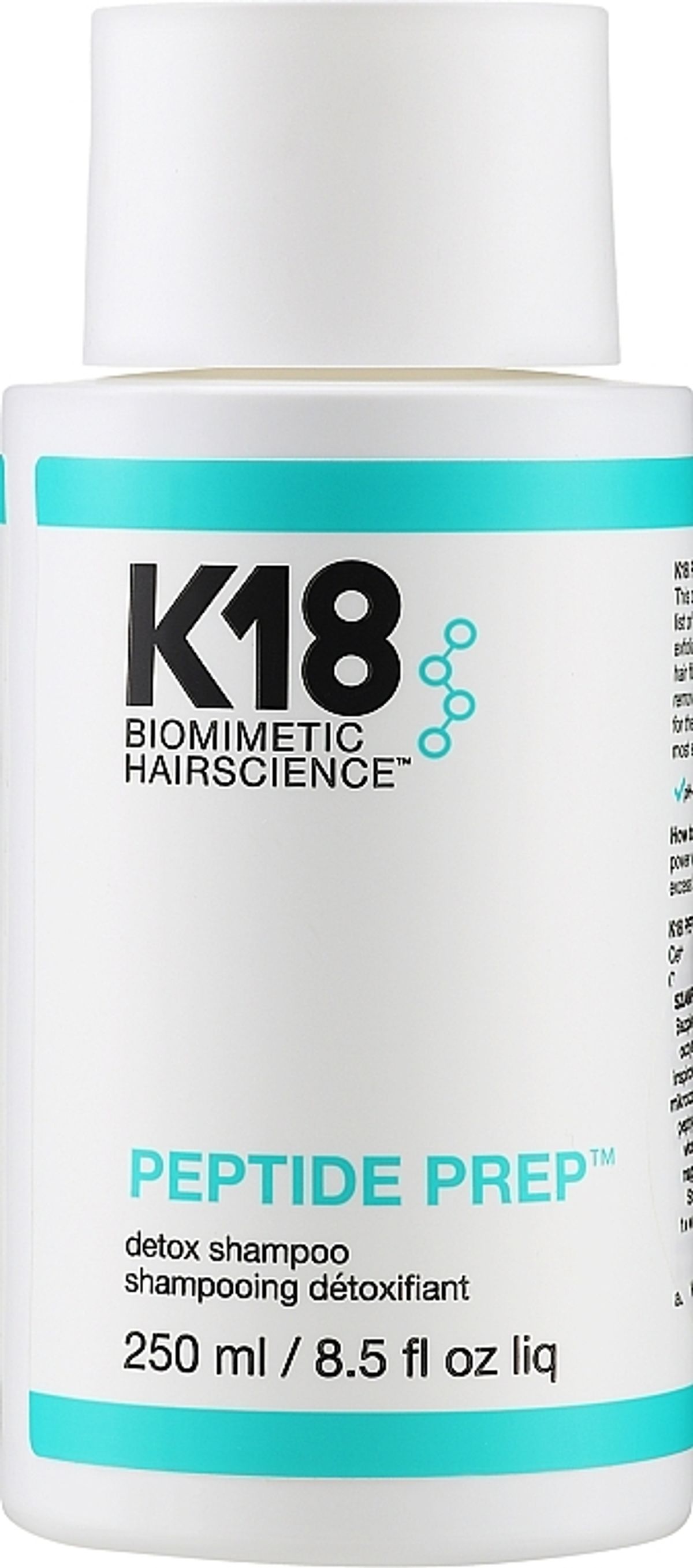 K18 Peptide Prep Detox Shampoo, 250 ml