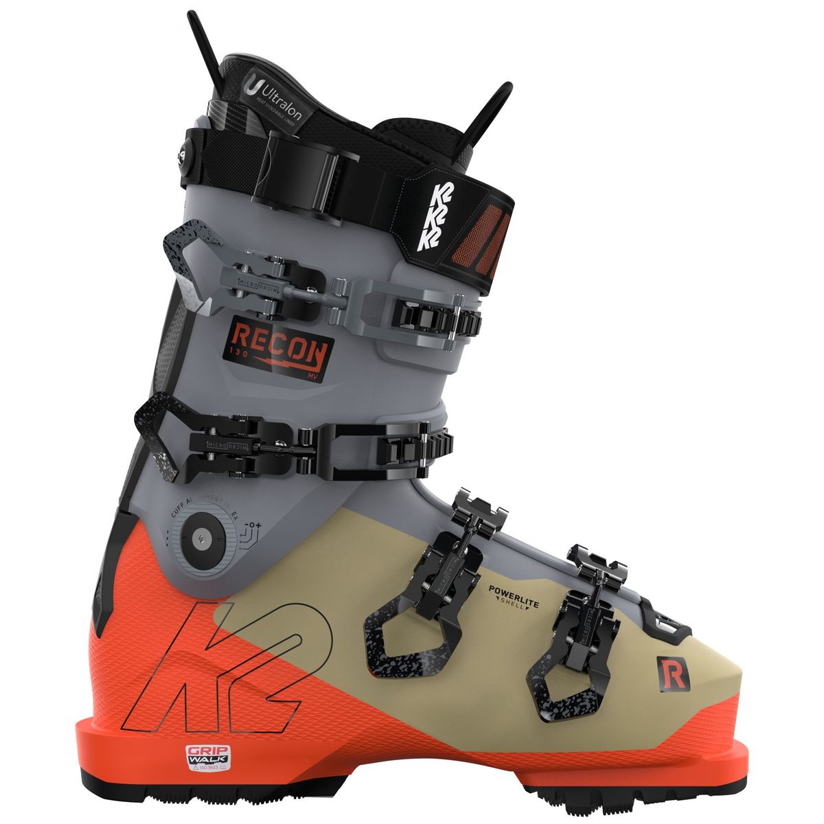 K2 Recon 130 LV, skistøvler, herre, orange