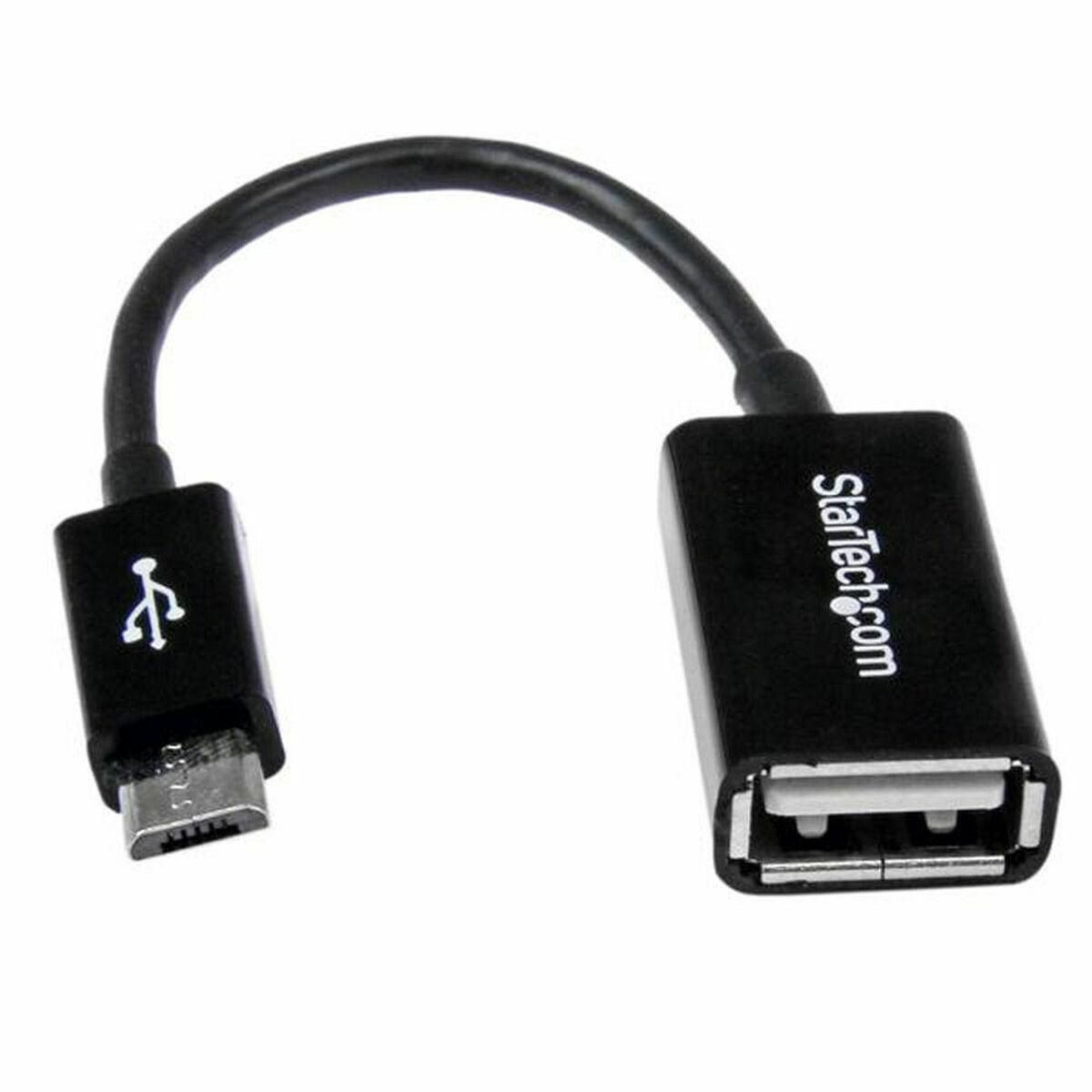 Kabel Micro USB Startech UUSBOTG USB A Micro USB B Sort