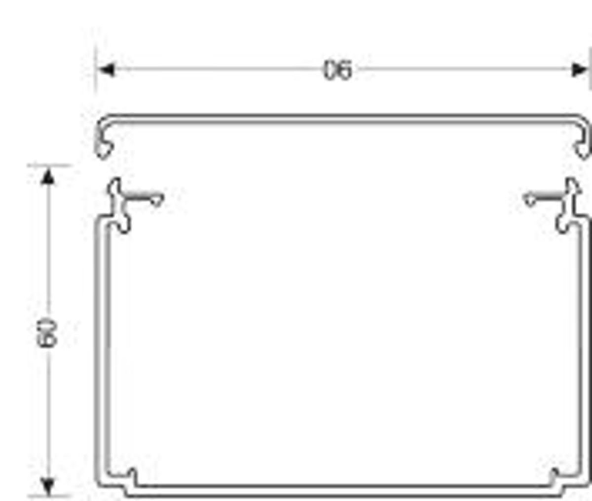 KABELKANAL LF60060 PERLEGRÅ, 60X90MM