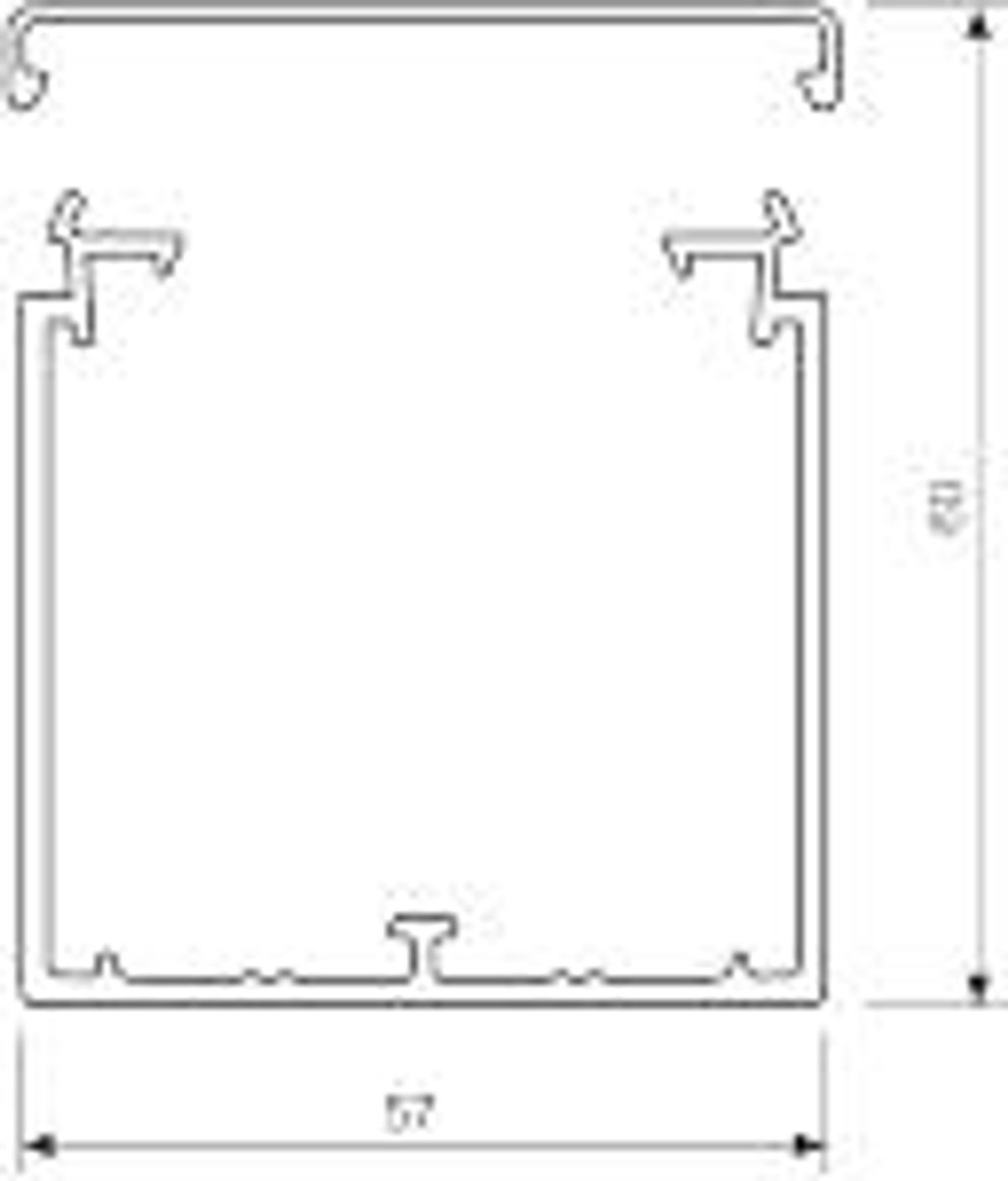 Kabelkanal Lf60060 Perlehvid, 60x60mm