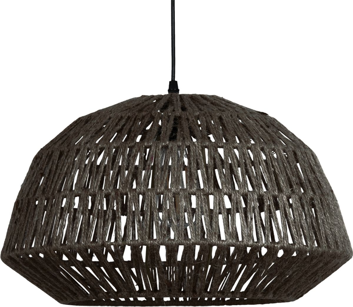 Kace, Pendel lampe, sort, jute