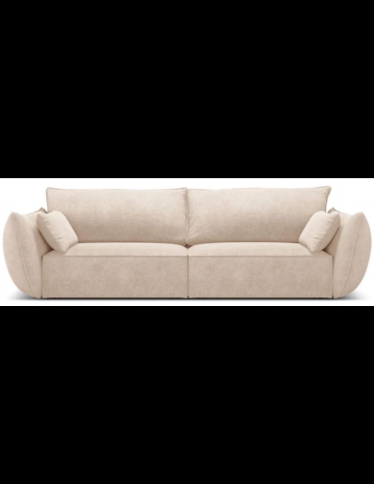 Kaelle 3-personers sofa i chenille B208 cm - Beige