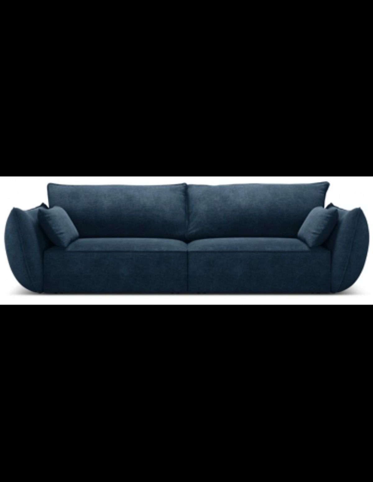 Kaelle 3-personers sofa i chenille B208 cm - Blå