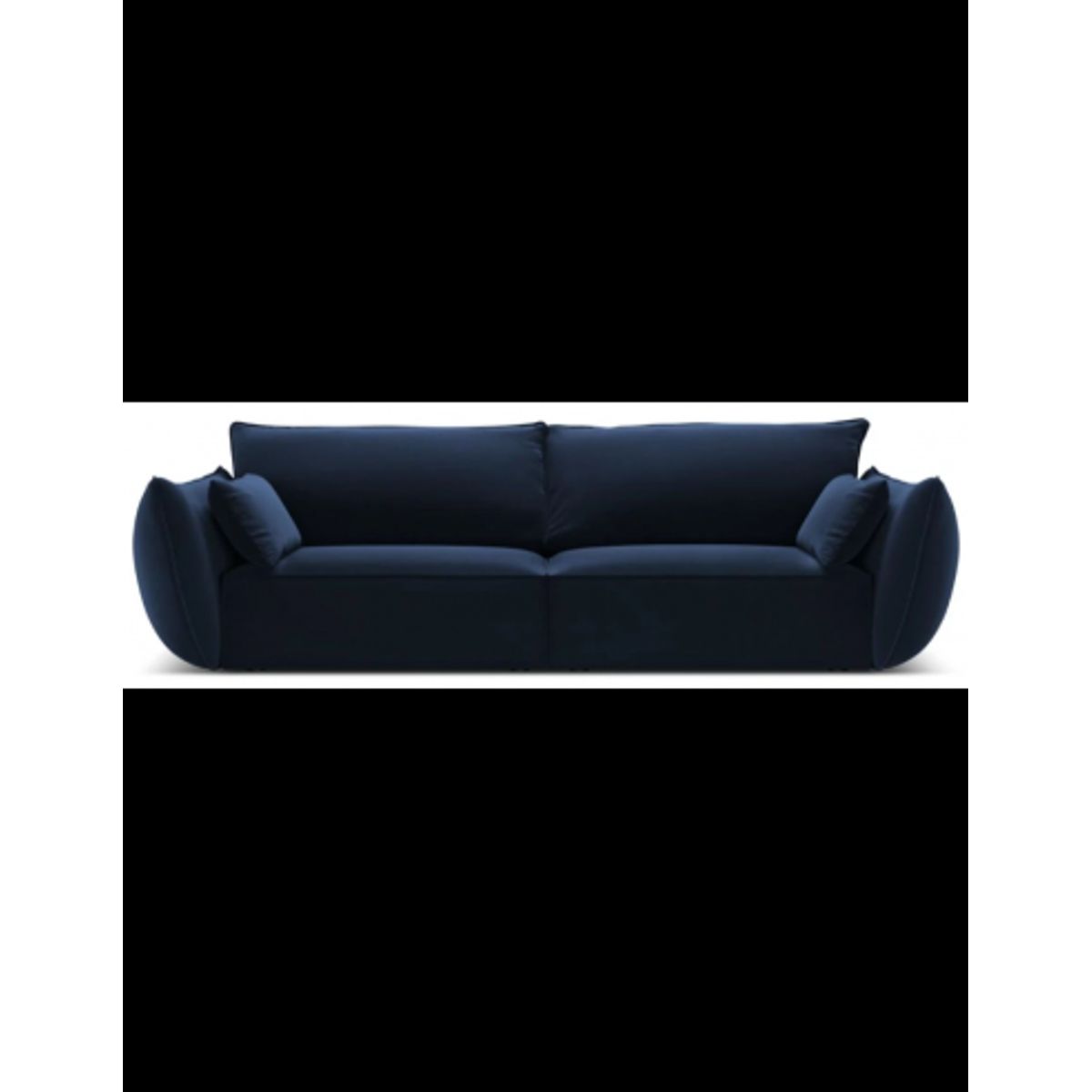 Kaelle 3-personers sofa i velour B208 cm - Blå