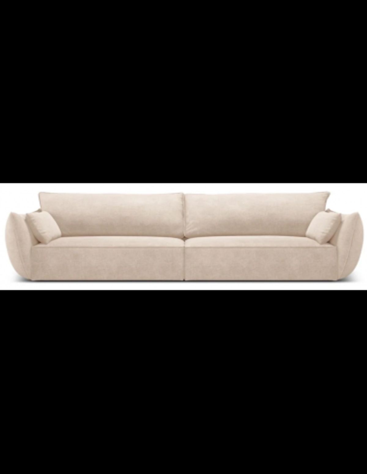 Kaelle 4-personers sofa i chenille B248 cm - Beige