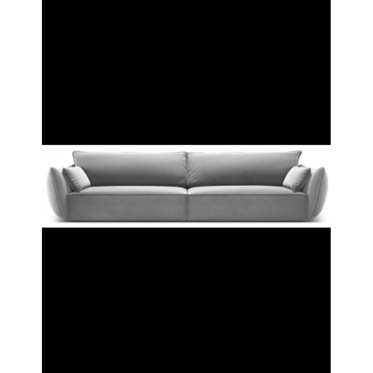 Kaelle 4-personers sofa i velour B248 cm - Grå