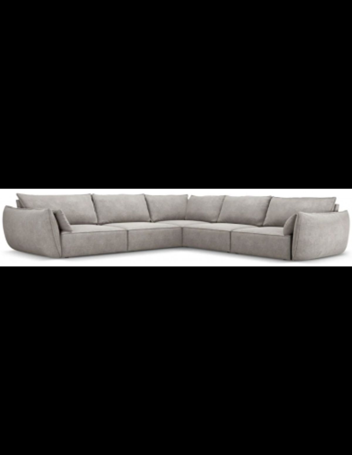 Kaelle hjørnesofa i chenille B286 x D286 cm - Lysegrå