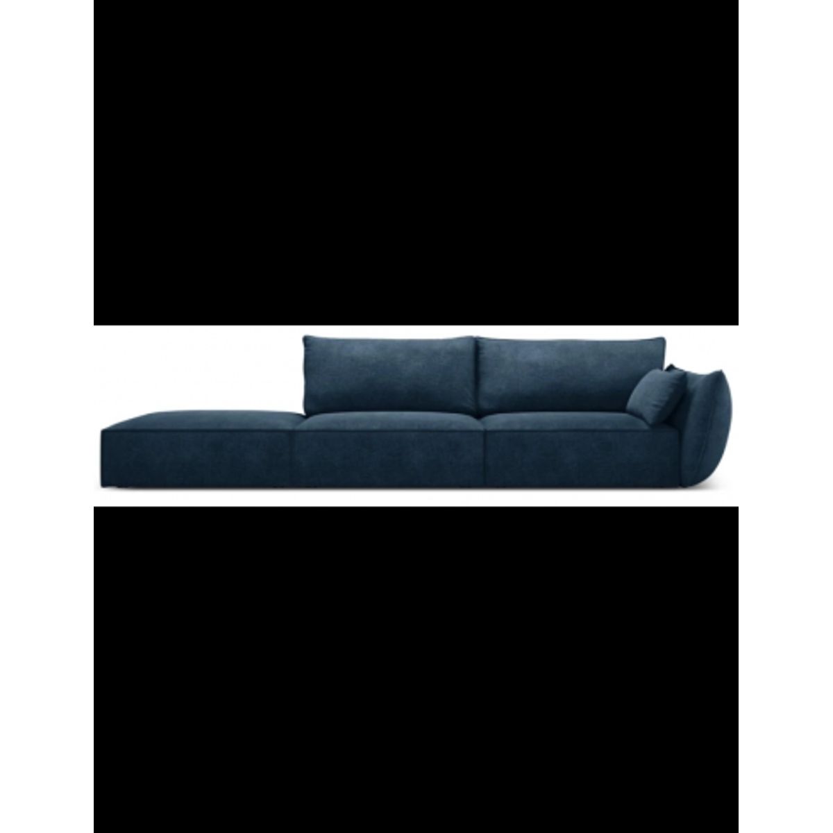 Kaelle venstrevendt 4-personers sofa i chenille B286 cm - Blå