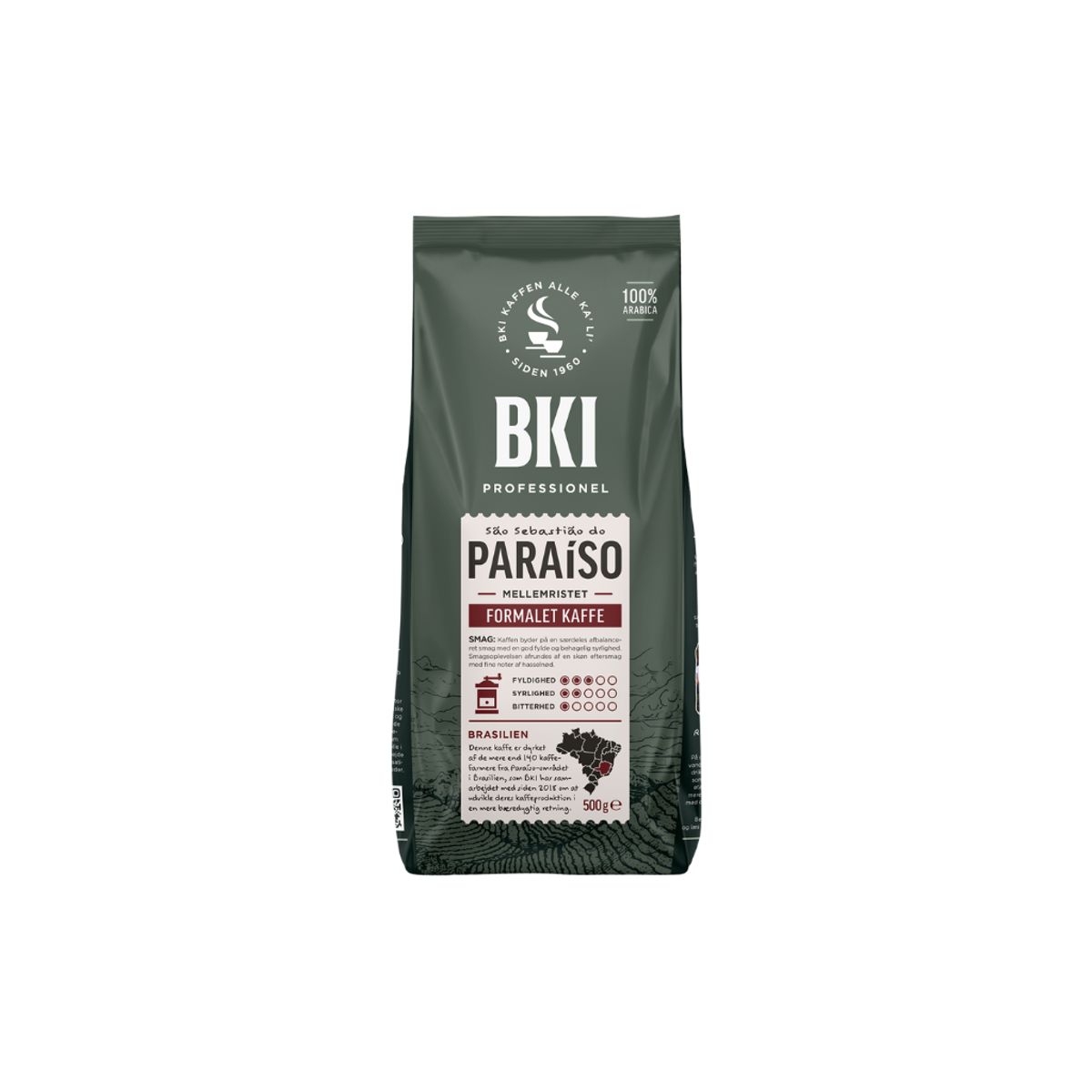 Kaffe BKI Paraiso Formalet Kaffe 500g