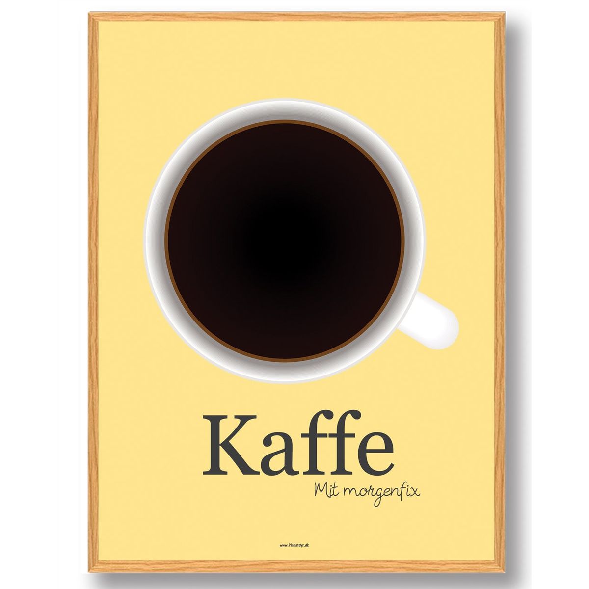 Kaffe - køkkenplakat (Størrelse: L - 50x70cm (B2))