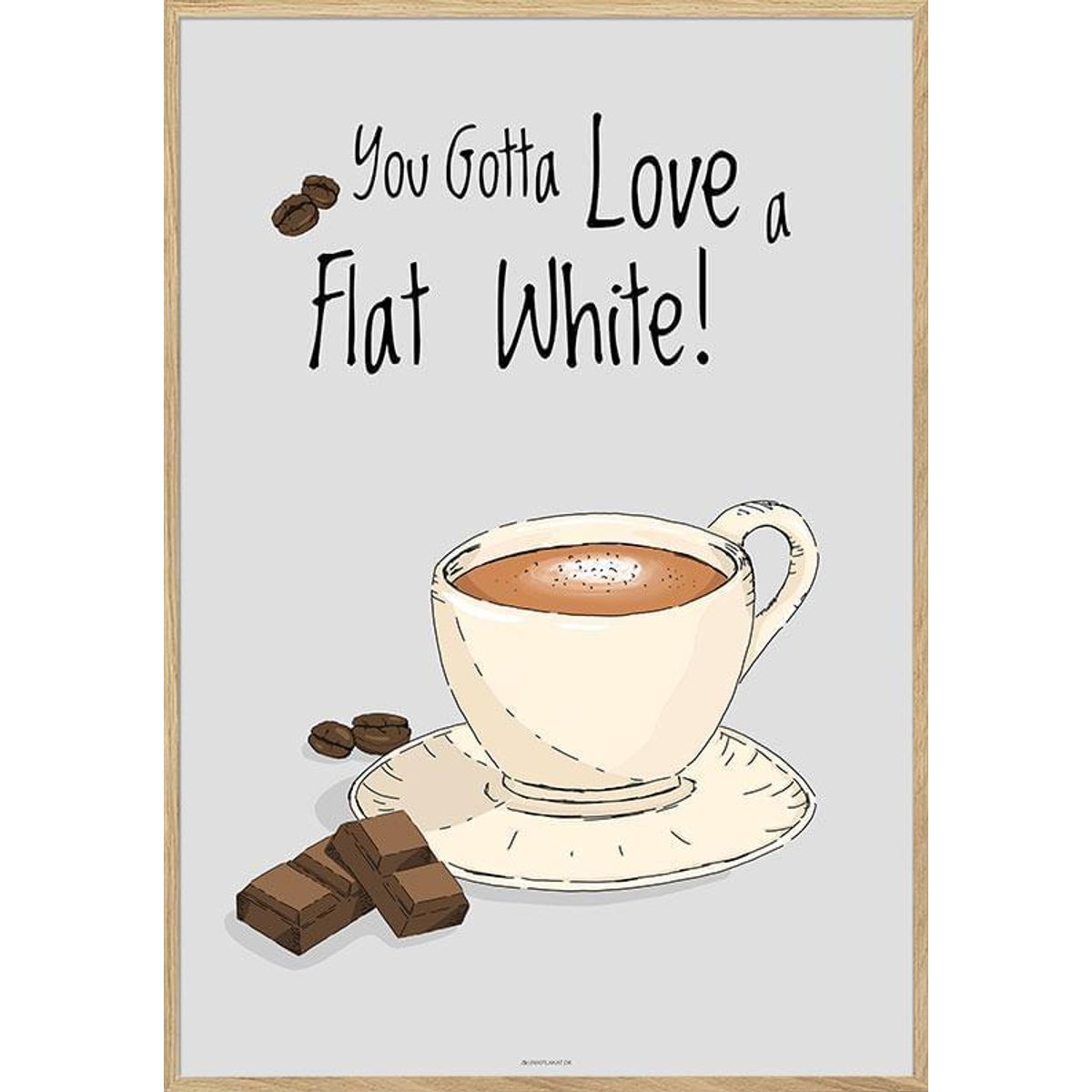 Kaffeplakat - Flat White