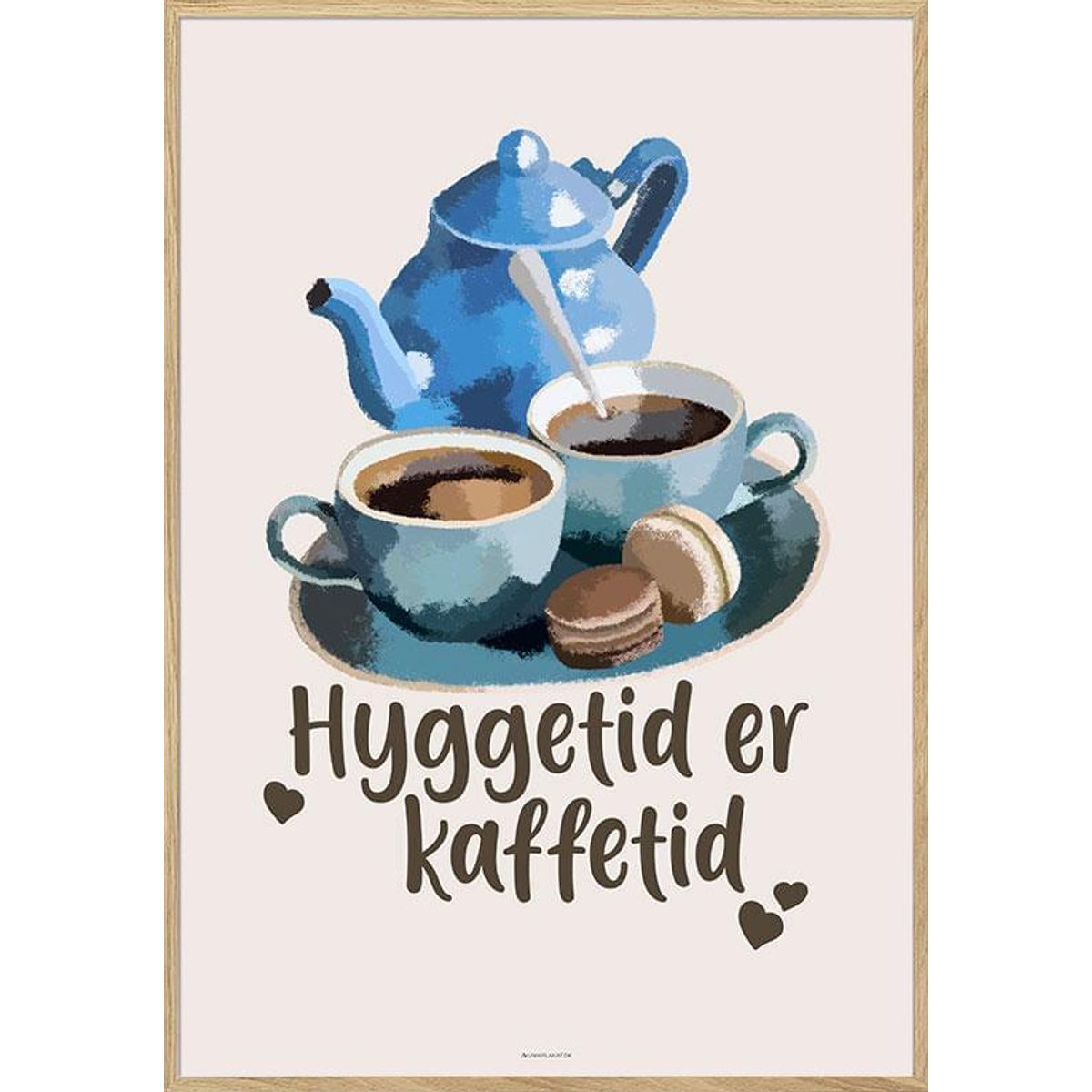 Kaffeplakat - Kaffetid er hyggetid