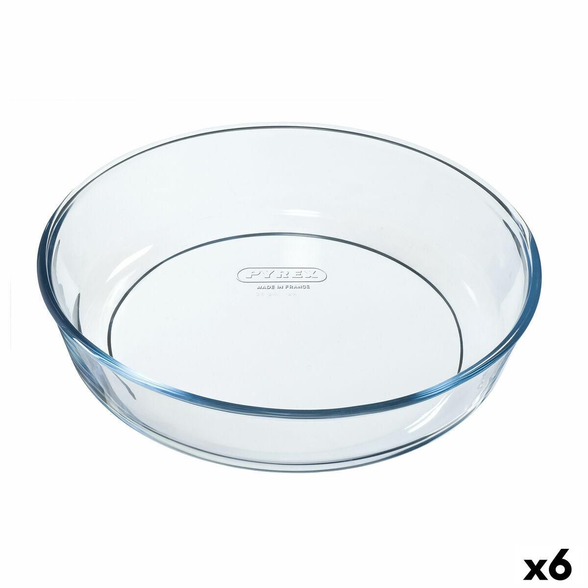 Kageform Pyrex Classic Vidrio Gennemsigtig Glas Cirkulær 26 x 26 x 6 cm 6 enheder