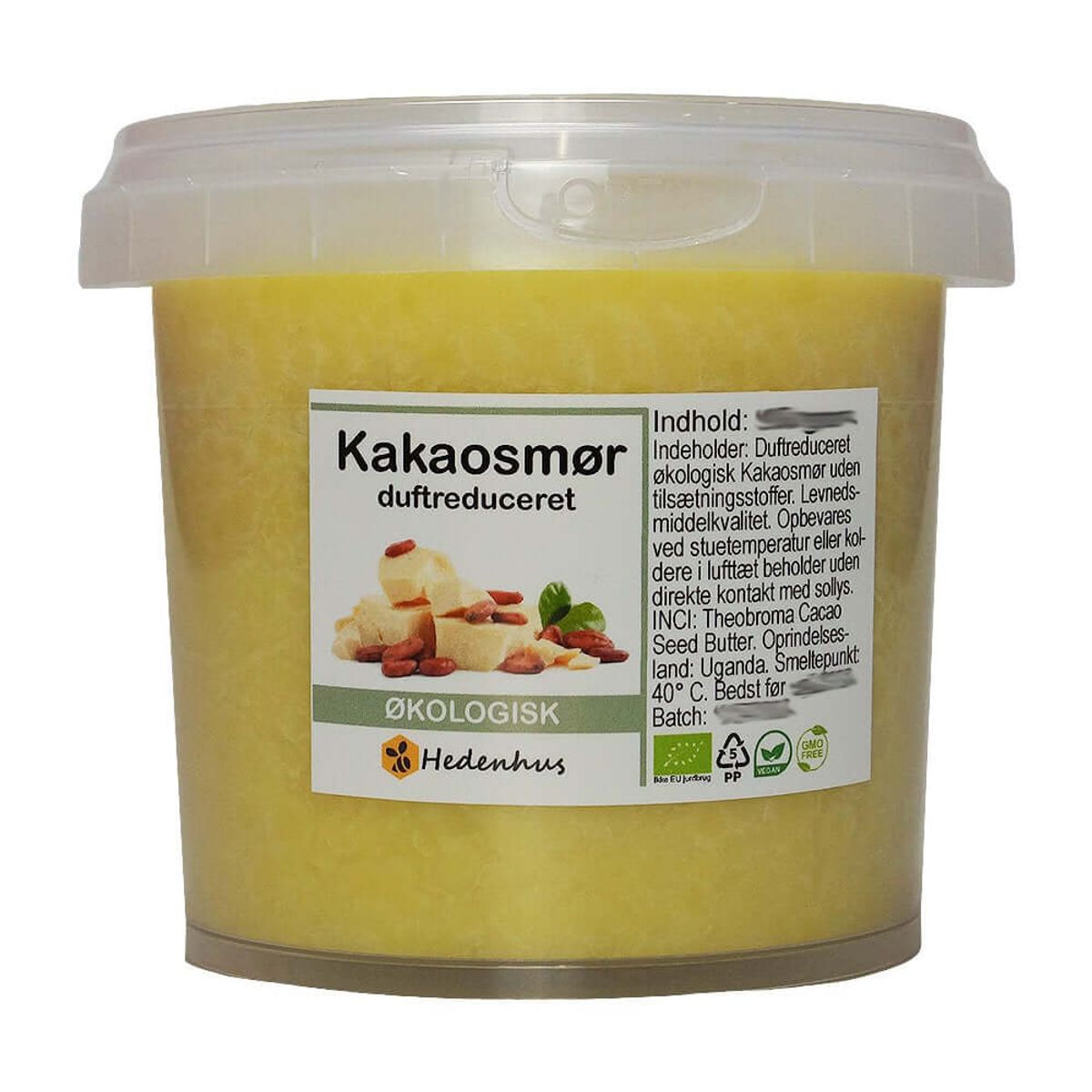 Kakaosmør, Duftreduceret - Økologisk - 300 gram