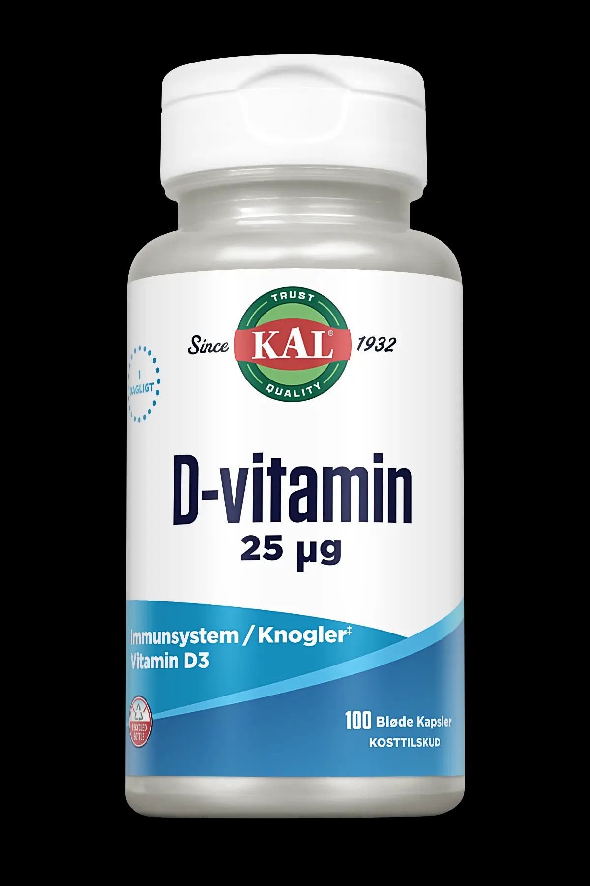 KAL D-vitamin 25 µg - 100 tabletter