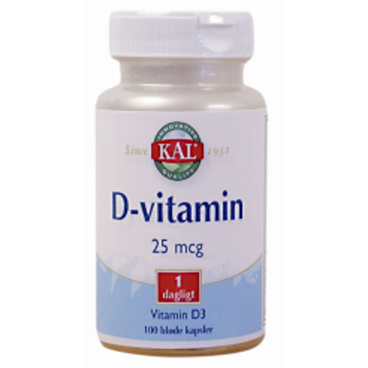 KAL D-Vitamin 25 mcg 100 kapsler