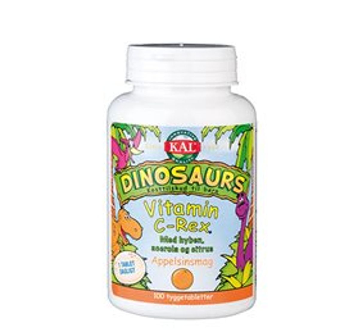 KAL DinoSaurs vit. C-rex tygge børn &bull; 100 tab.