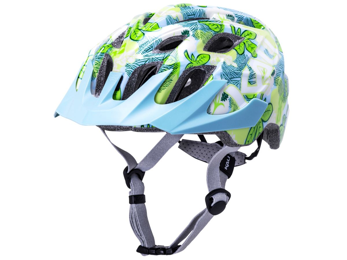 Kali Chakra Youth - Cykelhjelm - Flora/Gloss Blue - Str. 52-57 cm