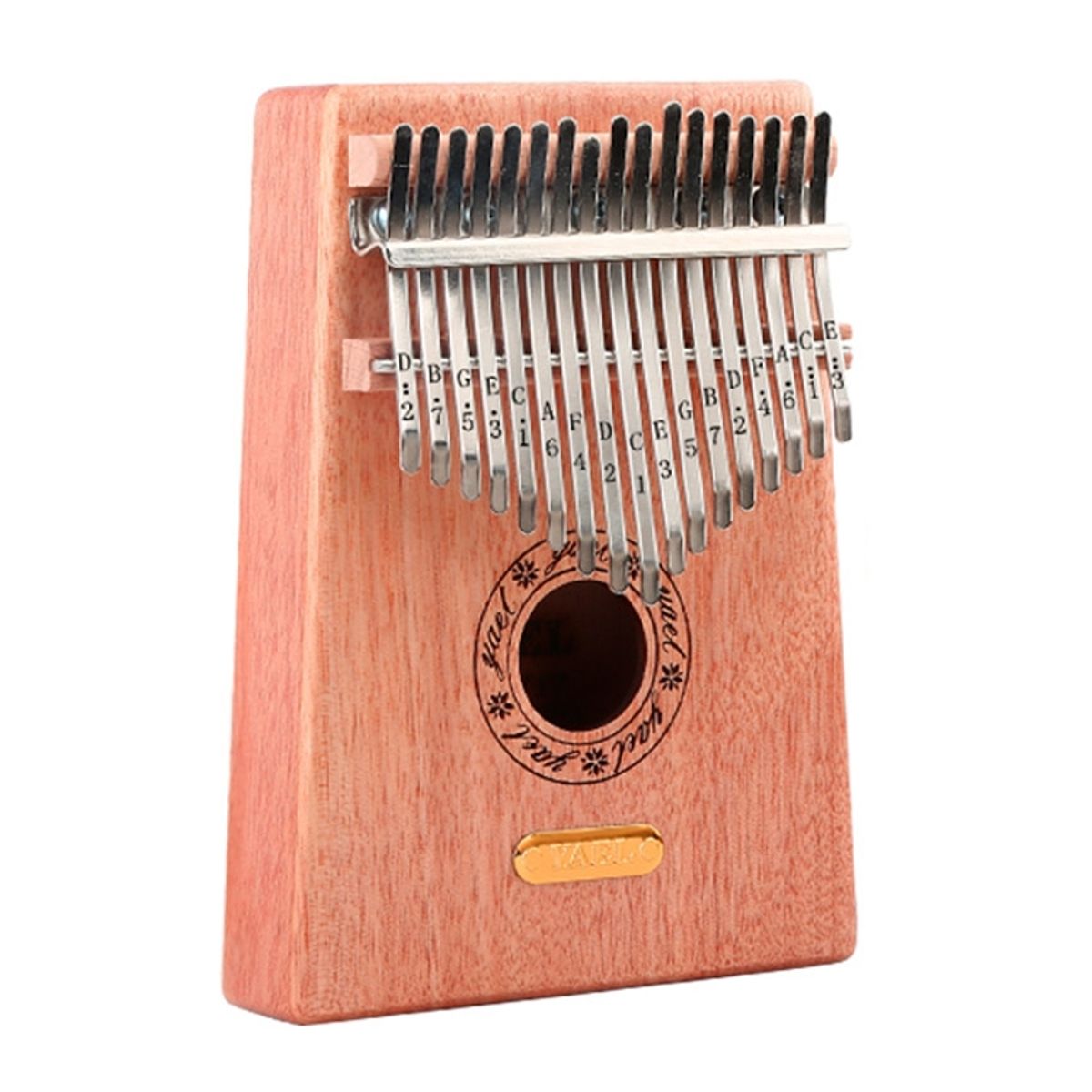 Kalimba i Solid Acacia med 17 toner