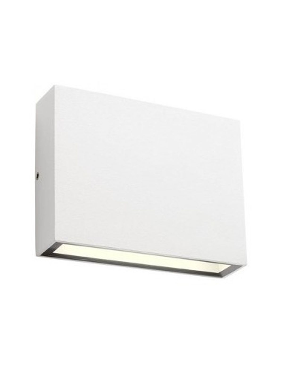 KAMAL Up-Down Væglampe i aluminium og glas B11,5 cm 1 x 4,4W SMD LED - Mat hvid