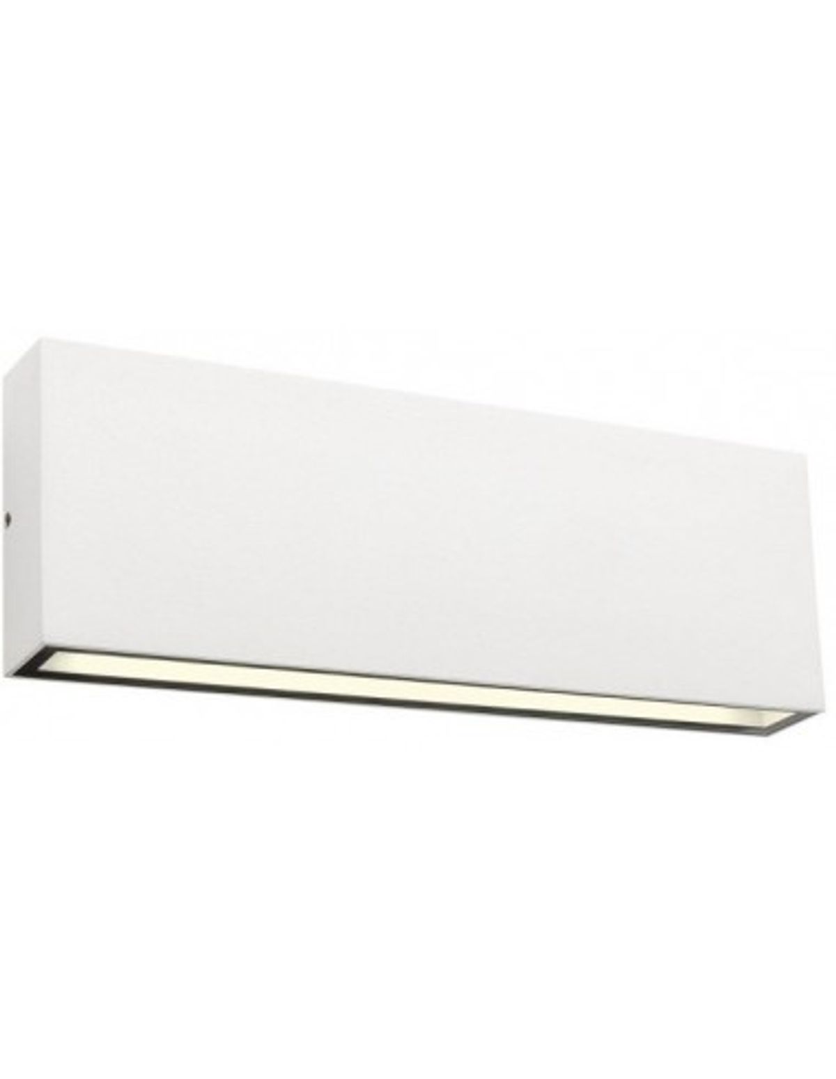 KAMAL Up-Down Væglampe i aluminium og glas B26 cm 1 x 15W SMD LED - Mat hvid