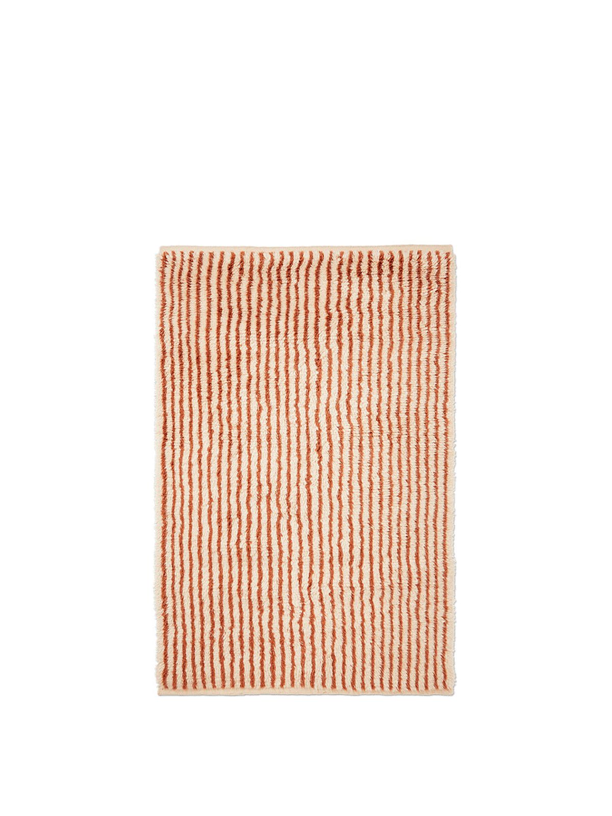 Kami Knotted Rug, red brown fra Ferm Living (120 x 180 cm)