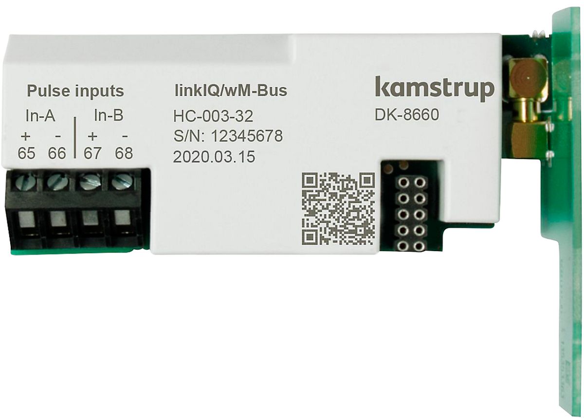 Kamstrup Kommunikationsmodul input A input B linkIQ / wM-BUS, EU xx3