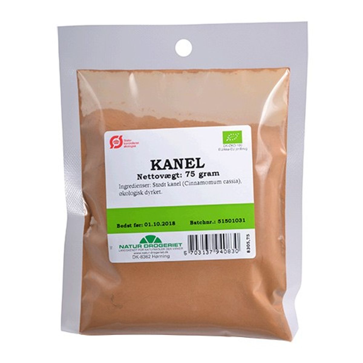 Kanel stødt Økologisk - 75 gram - Natur Drogeriet